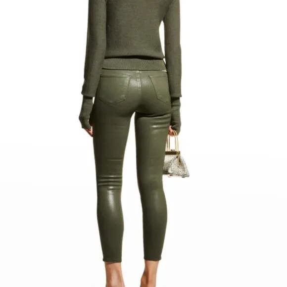 NEW L'Agence MargueriteHigh-RiseHunter CoatedJeans size 25 NWT